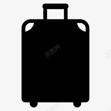 行李手提箱旅行图标图标