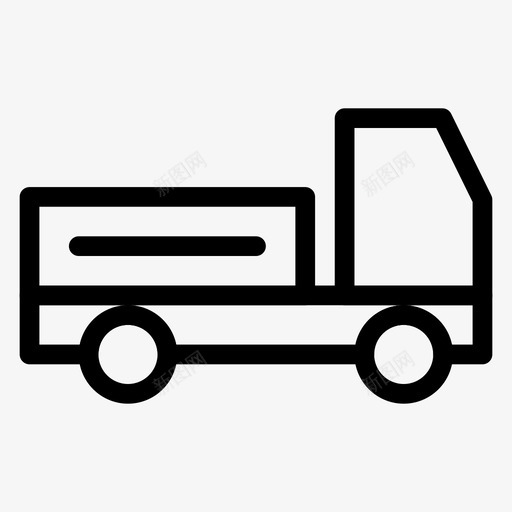 货车汽车送货图标svg_新图网 https://ixintu.com 旅行 汽车 物流 货车 车辆 运输线路图标 送货