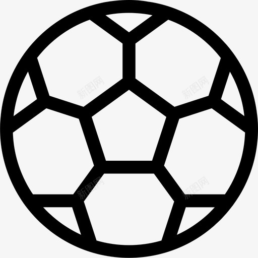 足球游戏运动图标svg_新图网 https://ixintu.com 游戏 简单的游戏球 足球 运动