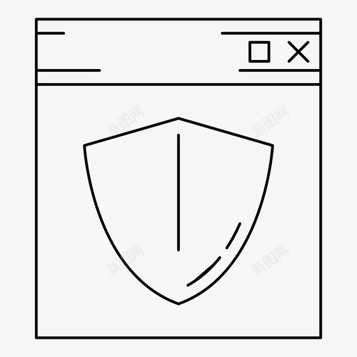 窗户防护图标svg_新图网 https://ixintu.com 窗户 防护