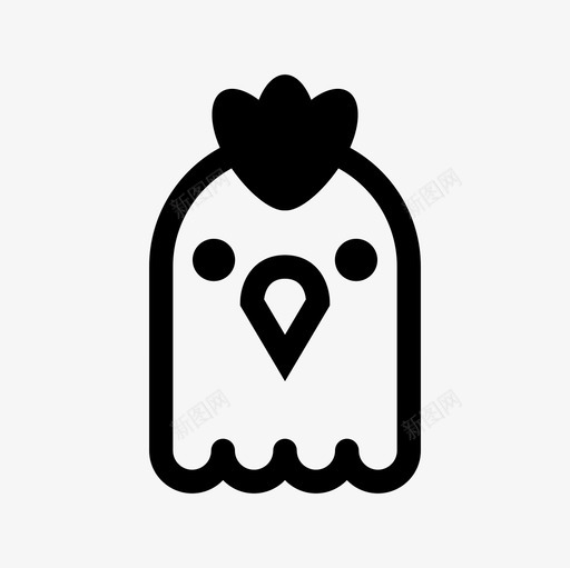 鸡蛋农场图标svg_新图网 https://ixintu.com 农场 农场填充图标集 蛋 食物 鸡