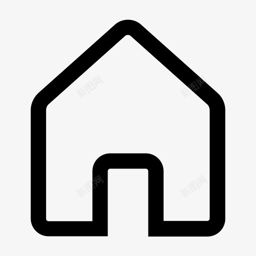 住宅建筑房屋图标svg_新图网 https://ixintu.com 住宅 建筑 房地产 房屋