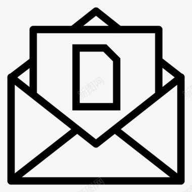 电子邮件信件文件图标图标