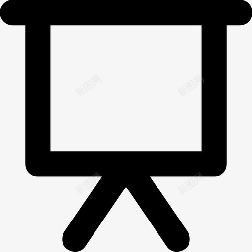 白板黑板教室图标svg_新图网 https://ixintu.com 教室 教育平滑线图标 画架 白板 黑板