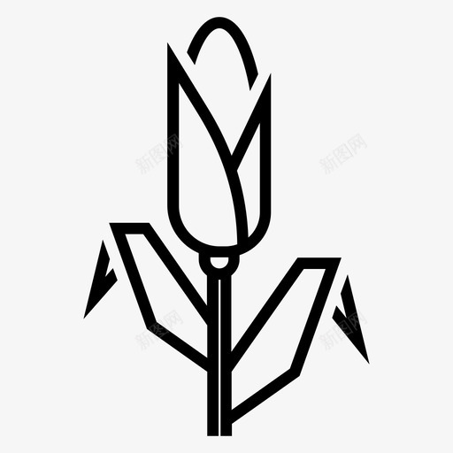 玉米农业收获图标svg_新图网 https://ixintu.com 农业 收获 植物 玉米