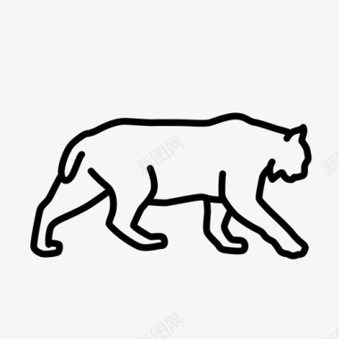 山猫动物猎人图标图标