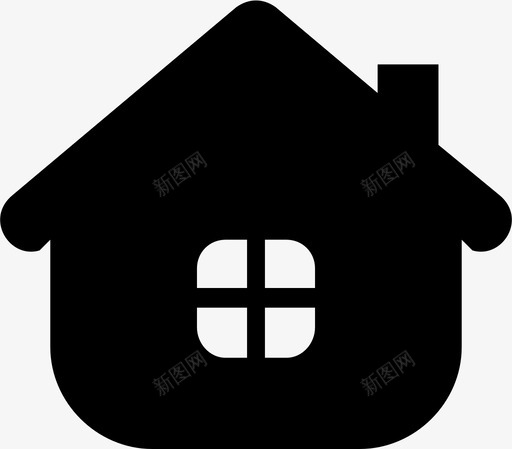 家房子图标svg_新图网 https://ixintu.com 家 房子