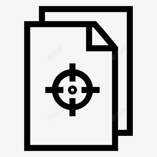 文件数据纸张图标svg_新图网 https://ixintu.com 报告 数据 文件 文件行 目标 纸张 表格