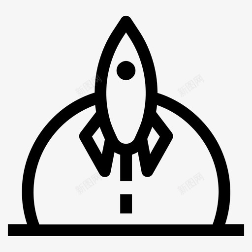 火箭发射发射升空图标svg_新图网 https://ixintu.com 升空 发射 杂六概述 火箭发射 起飞
