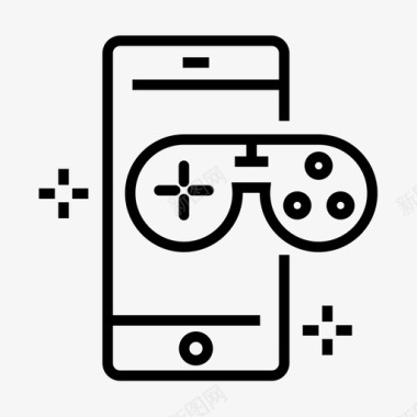移动游戏应用程序移动应用程序智能手机图标图标