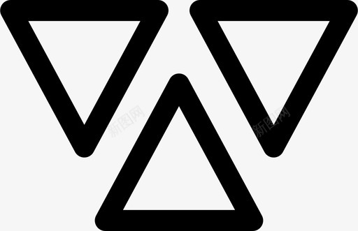 三角形装饰图标svg_新图网 https://ixintu.com 三角形 几何 几何形状 图案 形状 装饰 设计