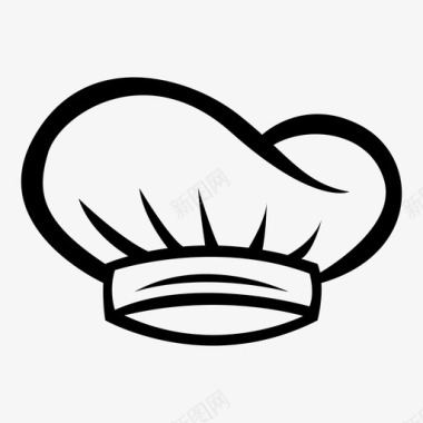 触摸厨师帽子图标图标