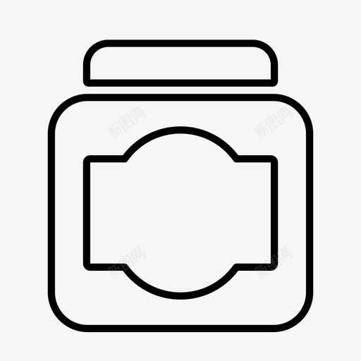 采购产品罐子陶瓷面粉罐图标svg_新图网 https://ixintu.com 家居用品 玻璃罐 蜂蜜罐 采购产品罐子 陶瓷 面粉罐 食品饮料生产线vol01