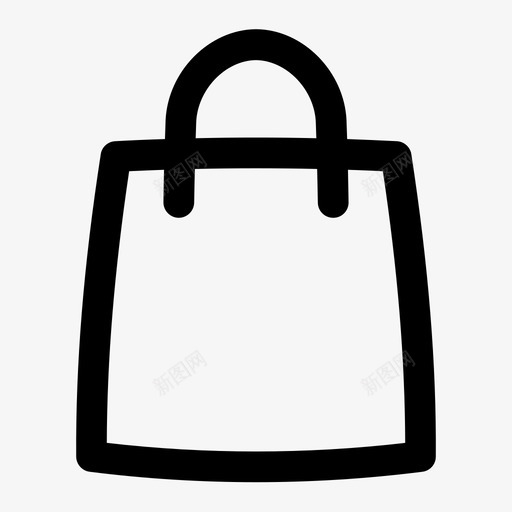 购物袋用户界面图标svg_新图网 https://ixintu.com 用户界面 购物袋