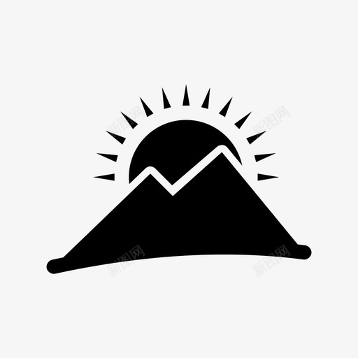 高山探险露营图标svg_新图网 https://ixintu.com 山峰 探险 荒野 露营 高山