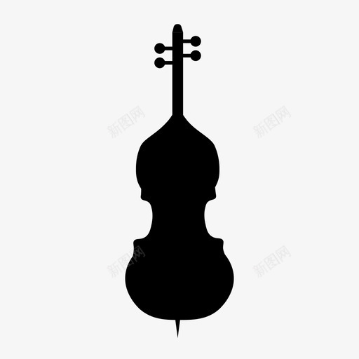 低音乐器管弦乐队图标svg_新图网 https://ixintu.com 乐器 低音 弦乐 管弦乐队