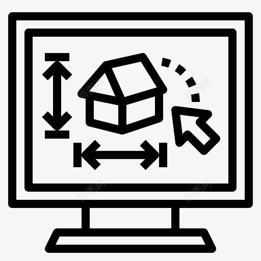 家居软件建筑程序图标svg_新图网 https://ixintu.com 家居设计软件 建筑 程序