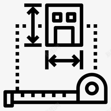 测量建筑师建筑图标图标