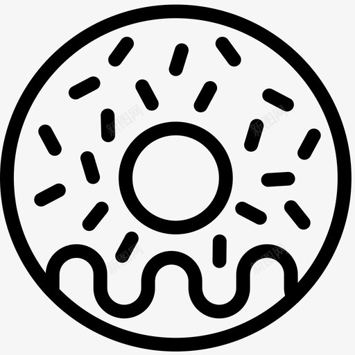 甜甜圈面包房甜点图标svg_新图网 https://ixintu.com 吃 甜点 甜甜圈 甜食 面包店系列 面包房 食物