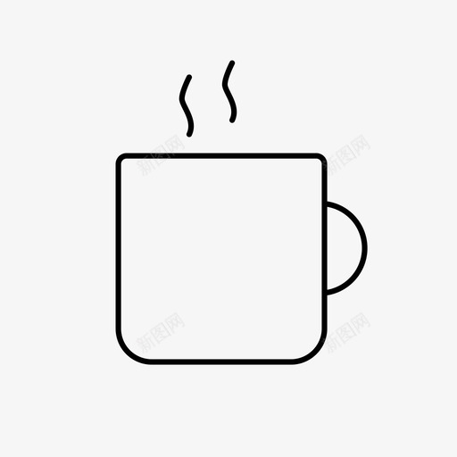 咖啡饮料马克杯图标svg_新图网 https://ixintu.com 创业和办公 咖啡 商务 暖气 茶 饮料 马克杯