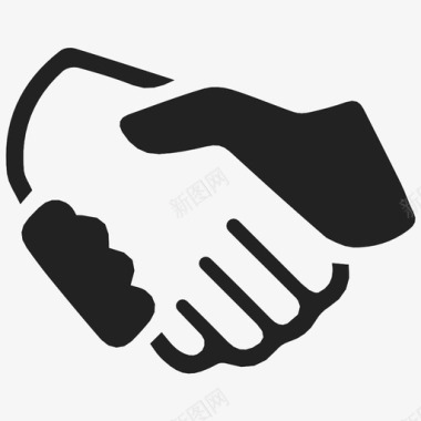 协议商业交易握手图标图标