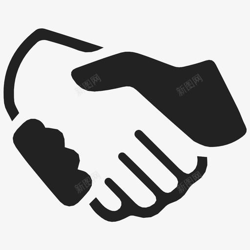 协议商业交易握手图标svg_新图网 https://ixintu.com 协议 合伙 商业交易 商业保险 握手