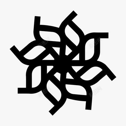 抽象的花装饰象征图标svg_新图网 https://ixintu.com 抽象的花 装饰 象征