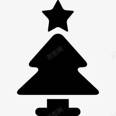 圣诞树圣诞节时间图标图标