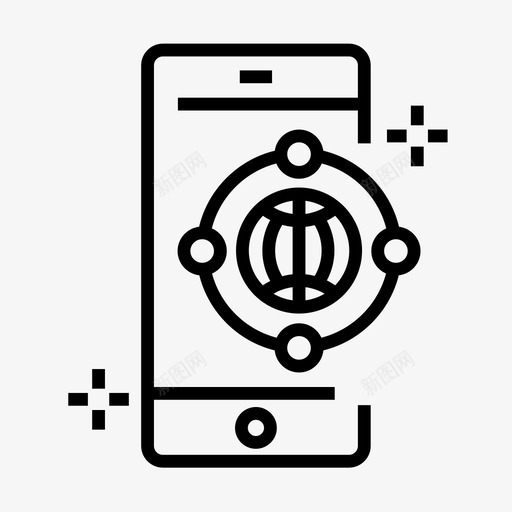 移动社交网络应用程序移动应用程序智能手机图标svg_新图网 https://ixintu.com 智能手机 移动应用程序 移动社交网络应用程序