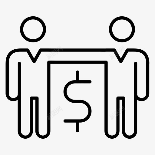 商业伙伴关系合作交易图标svg_新图网 https://ixintu.com 业务线 交易 关系 合作 商业伙伴关系