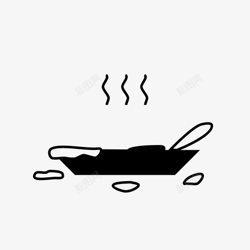 食物咖喱脏的图标svg_新图网 https://ixintu.com 咖喱 汤 炖菜 脏的 菜 食物
