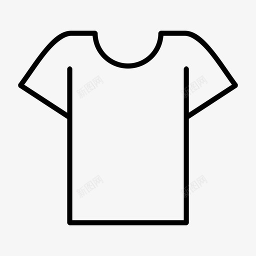 t恤服装时装图标svg_新图网 https://ixintu.com t恤 时装 服装