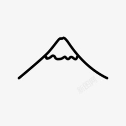 富士山icon富士山日本地标图标高清图片