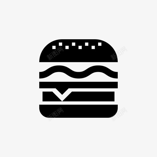 汉堡食物汉堡包图标svg_新图网 https://ixintu.com 汉堡 汉堡包 食物 餐 餐厅
