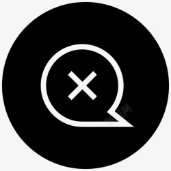 消息关闭钟关闭聊天室取消消息删除聊天室图标高清图片
