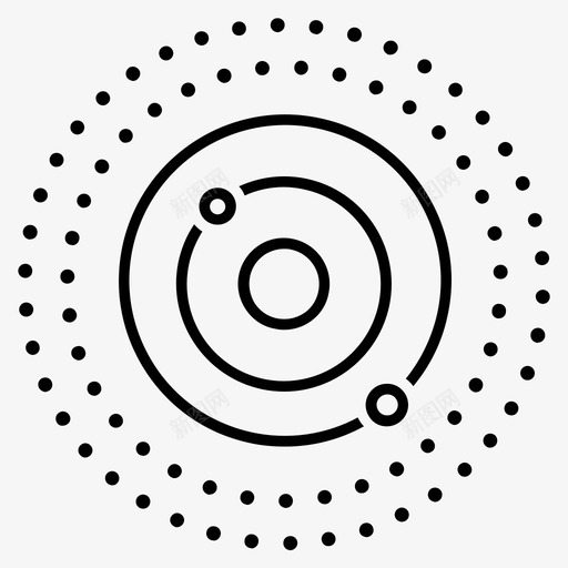 太阳系小行星带图标svg_新图网 https://ixintu.com 太空探索i 太阳系 小行星 带 轨道