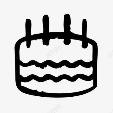 生日蛋糕酒吧自助餐厅图标图标
