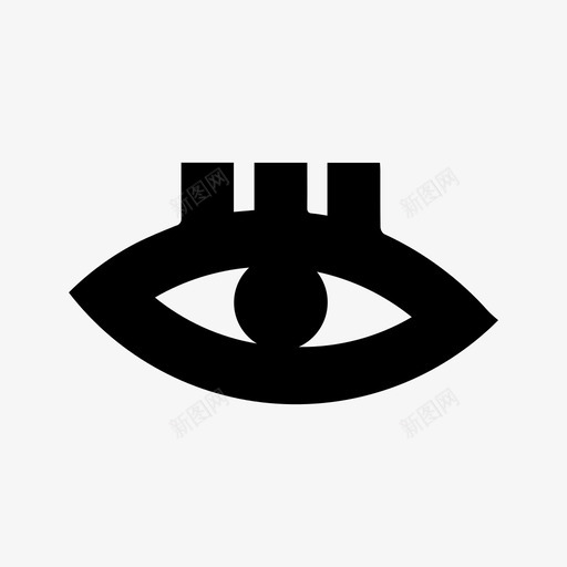 眼睛视力瞳孔图标svg_新图网 https://ixintu.com 眼睛 瞳孔 视力 视野