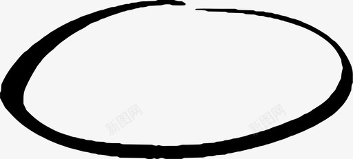 圆形椭圆形手绘图标svg_新图网 https://ixintu.com 圆形 手持设备涂鸦 手绘 椭圆形