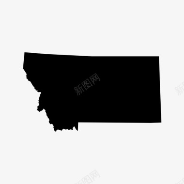 蒙大拿州州美国图标图标