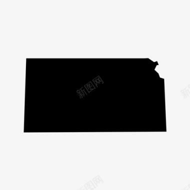 堪萨斯州州美国图标图标