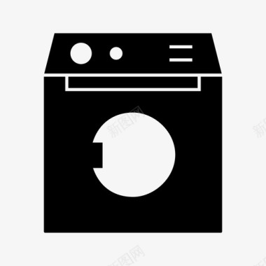 洗衣机电子设备图标图标