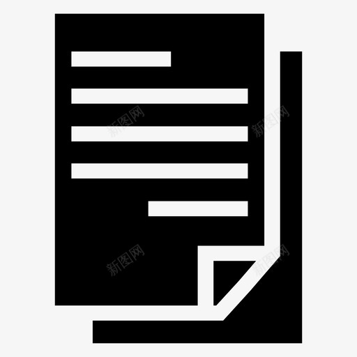 信件数据文件图标svg_新图网 https://ixintu.com 信件 报告 数据 文件 文件字形 纸张 表格
