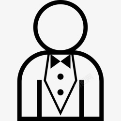 游走在时尚之间燕尾服服装优雅图标高清图片