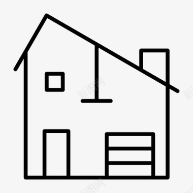 房子公寓家庭住宅图标图标