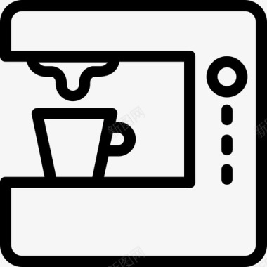 咖啡机浓缩咖啡滤器图标图标