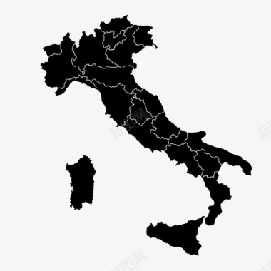 意大利地图伦巴第普利亚图标图标