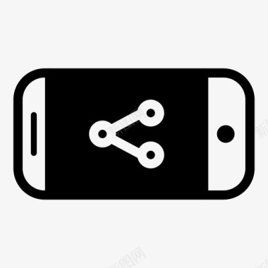 智能手机共享景观智能手机景观图标图标