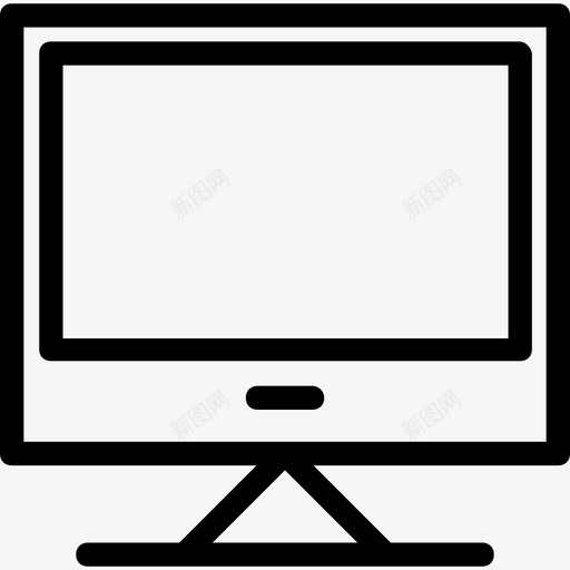 显示器显示屏lcd图标svg_新图网 https://ixintu.com lcd led 显示器 显示屏 电视 科技平滑线图标
