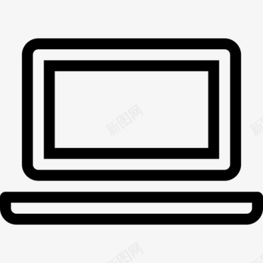 185026 - laptop macbook streamline图标
